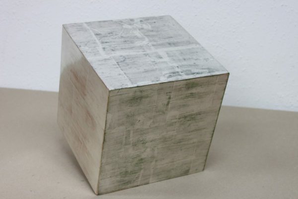 Decoration - cube in silver - Goldcreartiv